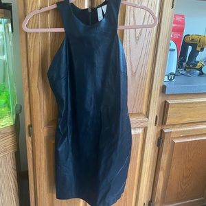 Faux leather dress size small